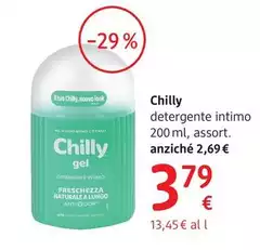 Chilly - Detergente Liquido Intimo 200 Ml, Assort. Chilly - Detergente Liquido Intimo 200 Ml, Assort.