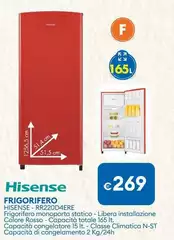 Hisense - Frigorifero RR220D4ERE