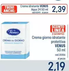 Venus - Crema Giorno Idratante Protettiva