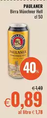 Paulaner - Birra Munchner Hell Paulaner - Birra Munchner Hell