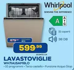 Whirlpool - Lavastoviglie WH7IA15AM6LO