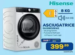 Hisense - Asciugatrice DH3S802BW2