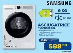 Samsung - Asciugatrice DV90DG52A0AH