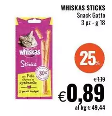 Whiskas -  Sticks Snack Gatto
