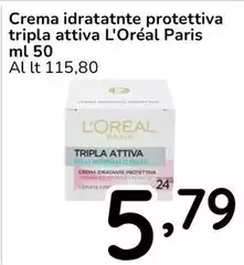 L'Oreal - Crema Idratante Protettiva Tripla Attiva Paris L'Oreal - Crema Idratante Protettiva Tripla Attiva Paris