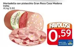 Casa Modena - Mortadella Con Pistacchio Gran Rosa