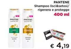 Pantene - Shampoo Liscil&Setosi/Rigenera E Protegge