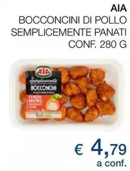 Aia - Bocconcini Di Pollo Semplicemente Panati Aia - Bocconcini Di Pollo Semplicemente Panati