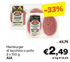 Aia - Hamburger Di Tacchino O Pollo Aia - Hamburger Di Tacchino O Pollo