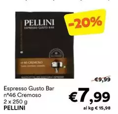 Pellini - Espresso Gusto Bar N°46 Cremoso