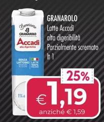 Granarolo - Latte Accadi Alta Digeribilità Parzialmente Scremato