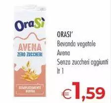 Orasi - Bevanda Vegetale Avena Senza Zuccheri Aggiunti