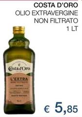 Costa d'Oro - Olio Extravergine Non Filtrato
