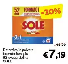Sole - Detersivo In Polvere Formato Famiglia