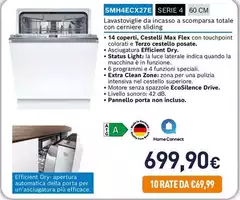 Bosch -SMH4ECX27E Serie 4 60Cm