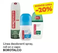 Borotalco - Linea Deodoranti Spray, Roll On O Vapo