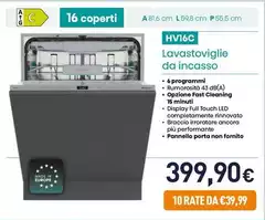 Hisense - HV16C Lavastoviglie Da Incasso