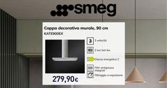 Smeg - KATE900EX Cappa Aspirante Cappa Aspirante A Parete Acciaio Inox 581 M³/h
