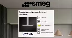 Smeg - KATE900EX Cappa Aspirante Cappa Aspirante A Parete Acciaio Inox 581 M³/h