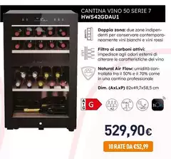 Haier - Cantina Vino 50 Serie 7 HWS42GDAU1