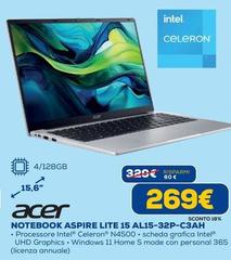 Acer - Notebook Aspire Lite 15 AL15-32P-C3AH