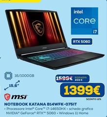 Msi - Notebook B14WFK-075IT