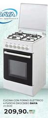 Daya - Cucina Con Forno Elettrico 4 Fuochi Dkgc9606