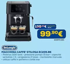 De Longhi - Macchina Caffe' Stilosa EC235.BK
