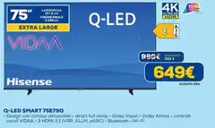 Hisense - Q-led Smart 75E79Q