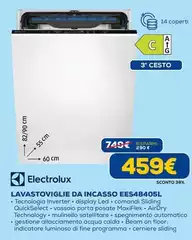 Electrolux - Lavastoviglie Da Incasso EES48405L