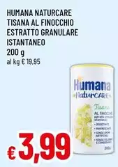 Humana - Tisana Al Finocchio Estratto Granulare Istantaneo