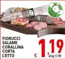 Fiorucci - Salame Corallina Corta