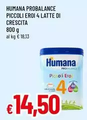 Humana - Probalance Piccoli Eroi 4 Latte Di Crescita