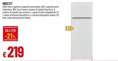 Indesit - I550 24C, Hig Rigorifero Con Capilar Efficient