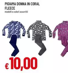 Coral - Pigiama Donna In Fleece Coral - Pigiama Donna In Fleece
