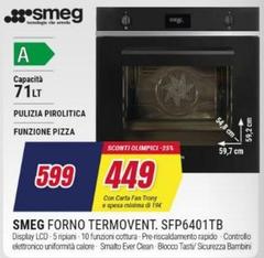 Smeg - Forno Termovent. SFP6401TB
