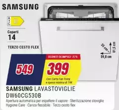Samsung - Lavastoviglie DW60CG530B