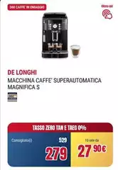 De Longhi -  Macchina Caffe' Superautomatica Magnifica S