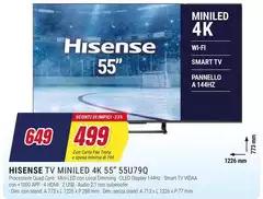 Hisense - Tv Miniled 4k 55" 55U790