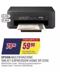 Epson - Multifunzione Inkjet Expression Home Xp-2200