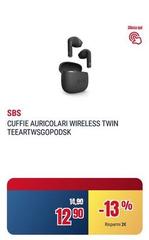 Sbs - Cuffie Auricolari Wireless Twin TeearTWSGOPODSK