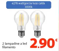 Luce - 2 Lampadine A Led Filamento