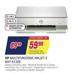HP - Multifunzione Inkjet E Nvy 6120e HP - Multifunzione Inkjet E Nvy 6120e