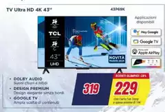 TCL - Tv Ultra Hd 4k 43" 43P69K