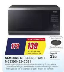 Samsung - Microonde Grill MG23DG4524CGE 1