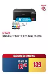 Epson - Eco Tank ET-1810