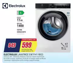 Electrolux - EW7F411BG3 Lavatrice Caricamento Frontale 849 L A Bianco