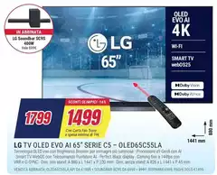LG - Tv Oled Evo Ai 65" Serie C5 - OLED65C55LA