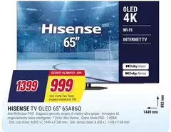 Hisense - Tv Oled 65" 65A86Q