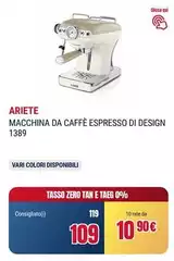 Ariete - Macchina Da Caffè Espresso Di Design 1389 Ariete - Macchina Da Caffè Espresso Di Design 1389